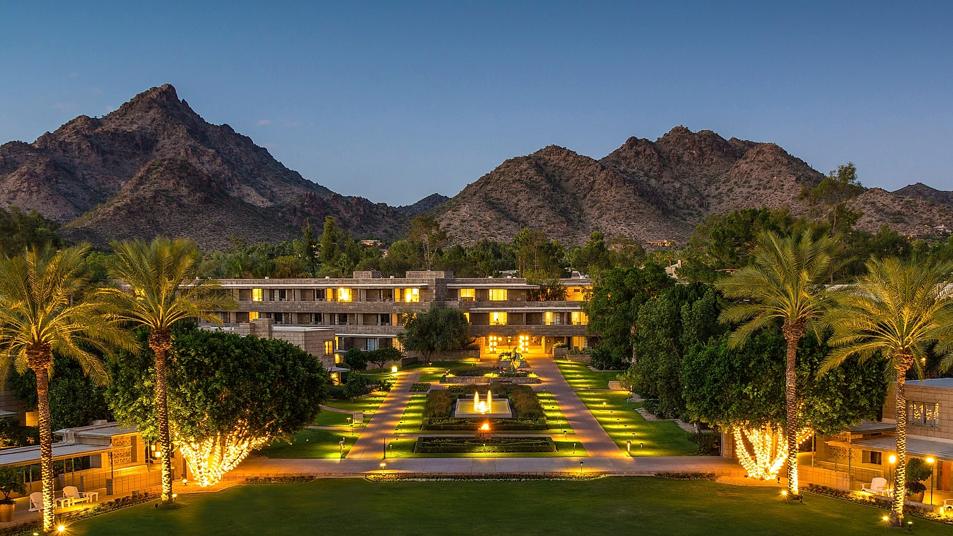 Luxury homes and resort grounds in Biltmore, Phoenix